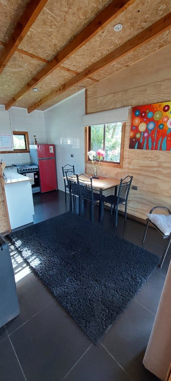 Living comedor de la cabaña para 4 personas